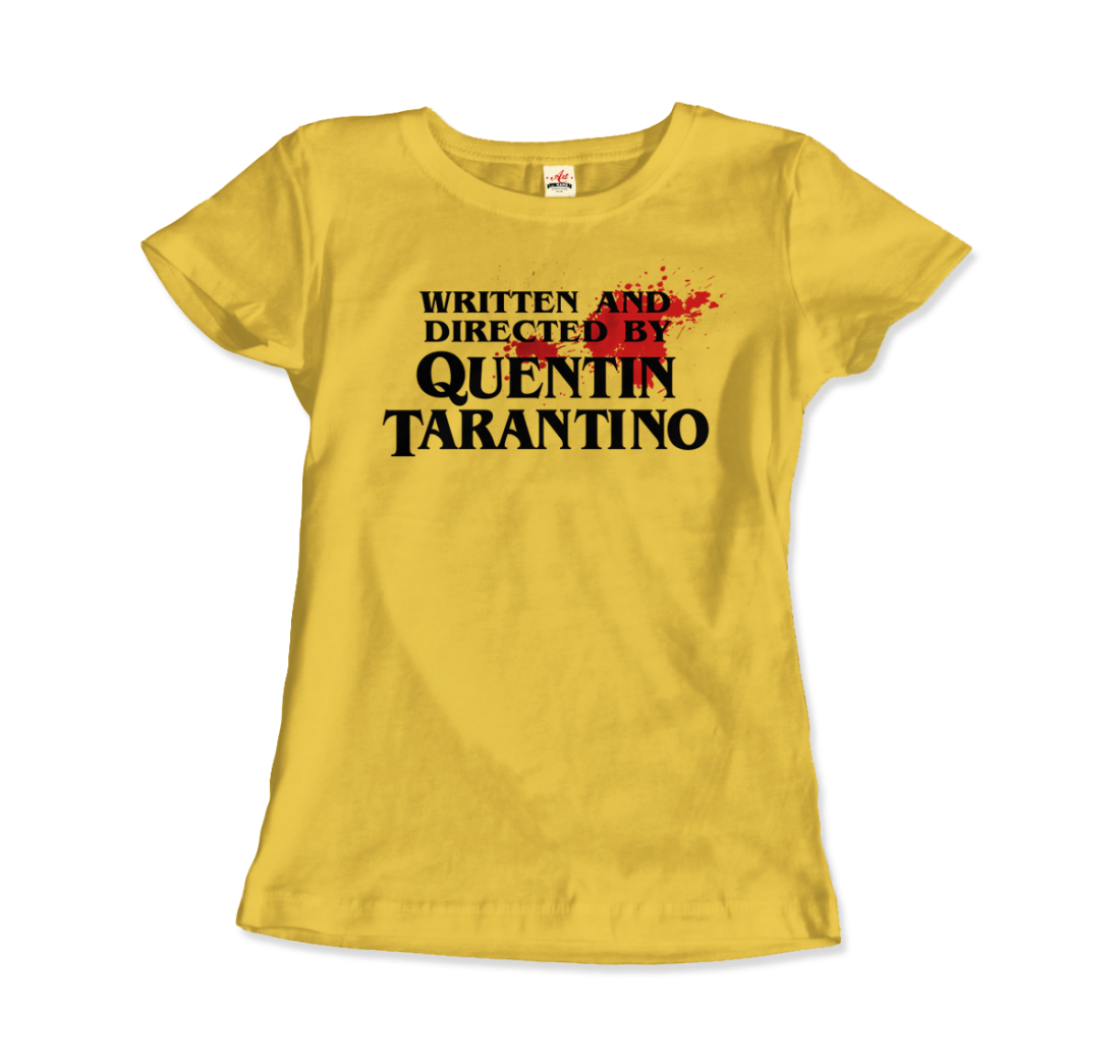 Written and Directed by Quentin Tarantino (Bloodstained) T-Shirt-12