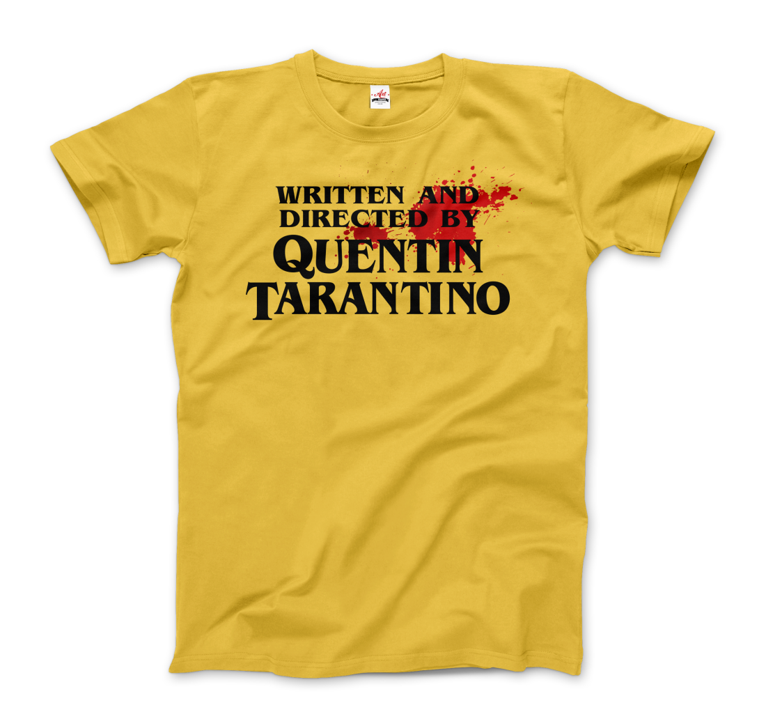 Written and Directed by Quentin Tarantino (Bloodstained) T-Shirt-0