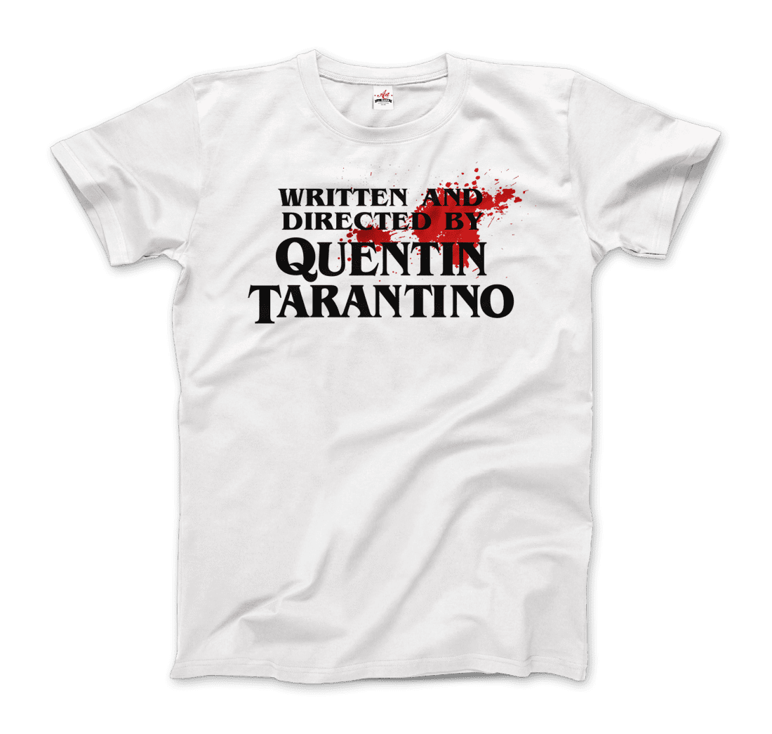 Written and Directed by Quentin Tarantino (Bloodstained) T-Shirt-6