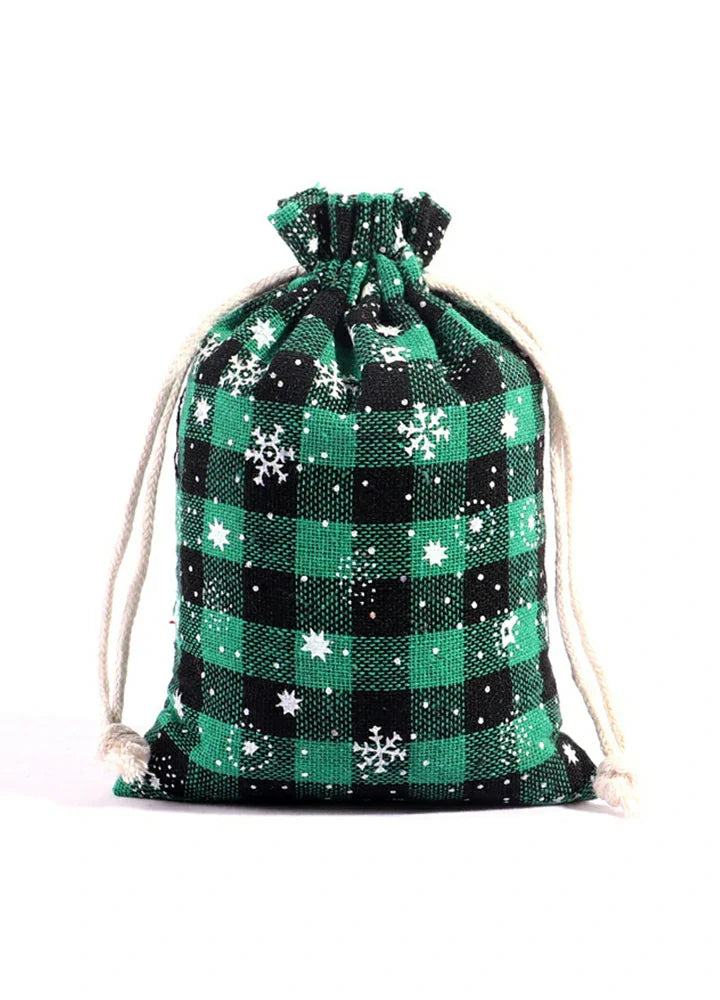 8 Pieces Plaid Cotton Candy Bag-2