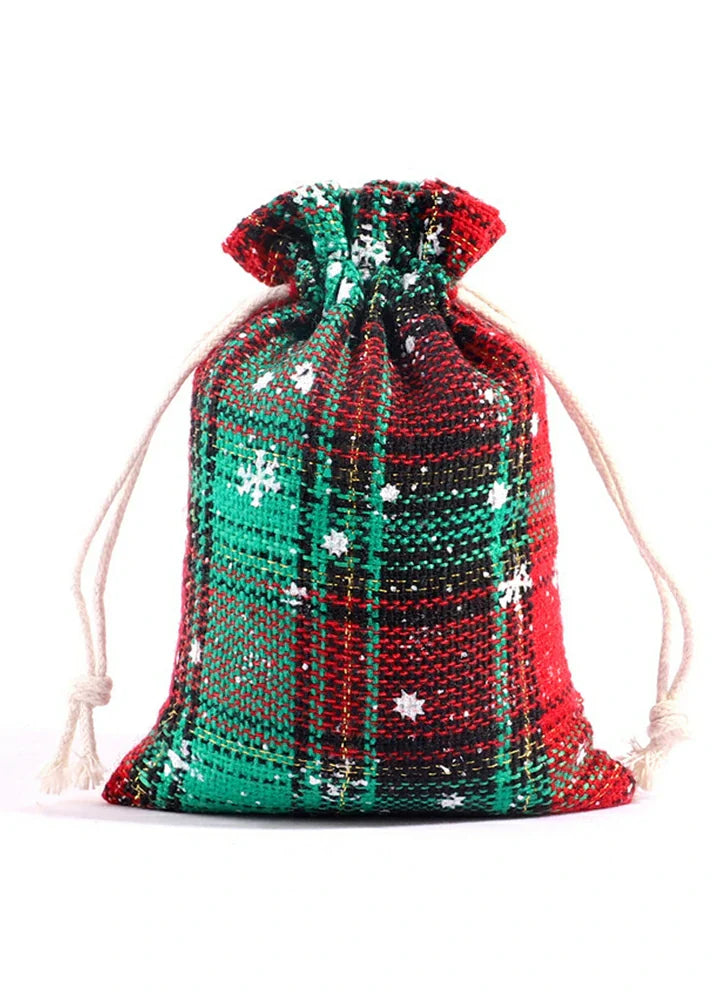 8 Pieces Plaid Cotton Candy Bag-7