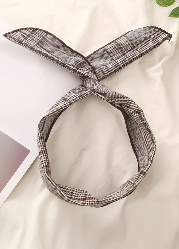 Women‘s Plaid Headband-2