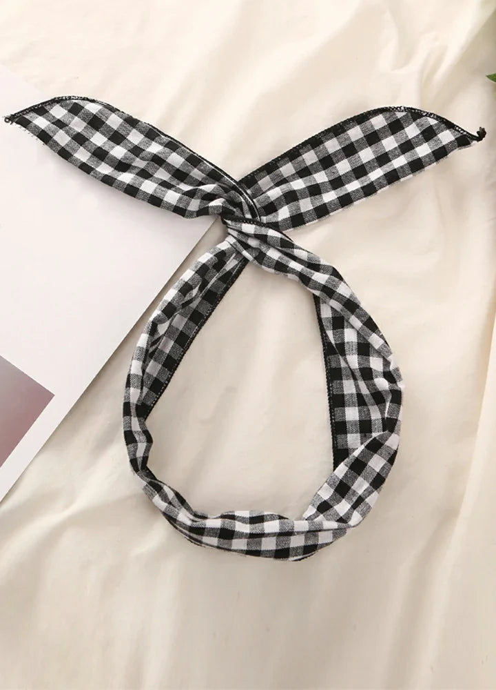 Women‘s Plaid Headband-3