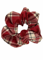 Women's Plaid Hair Scrunchie-3