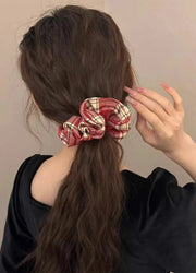 Women's Plaid Hair Scrunchie-2