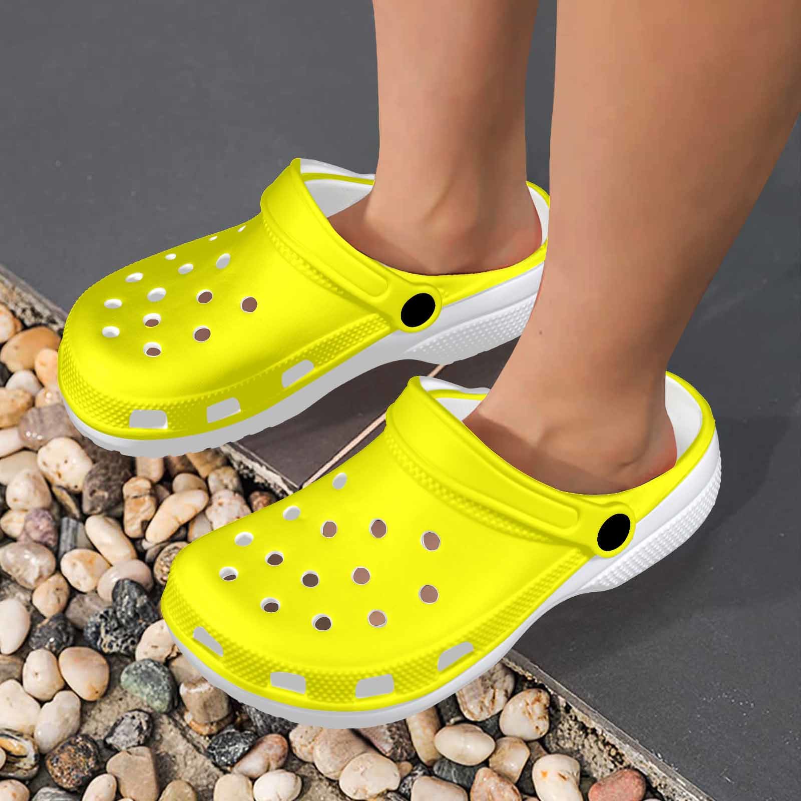 Yellow Adult Clogs-3