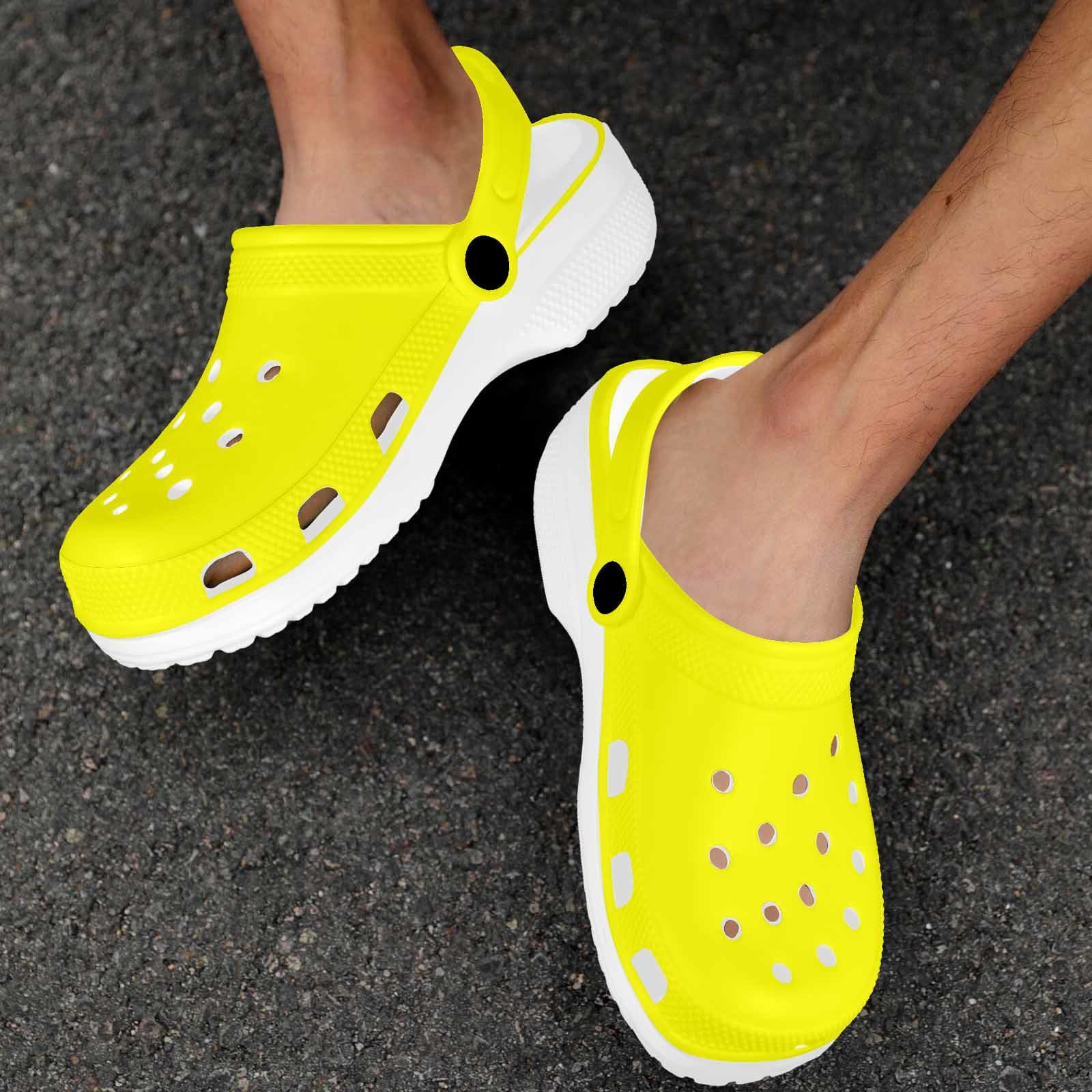 Yellow Adult Clogs-4