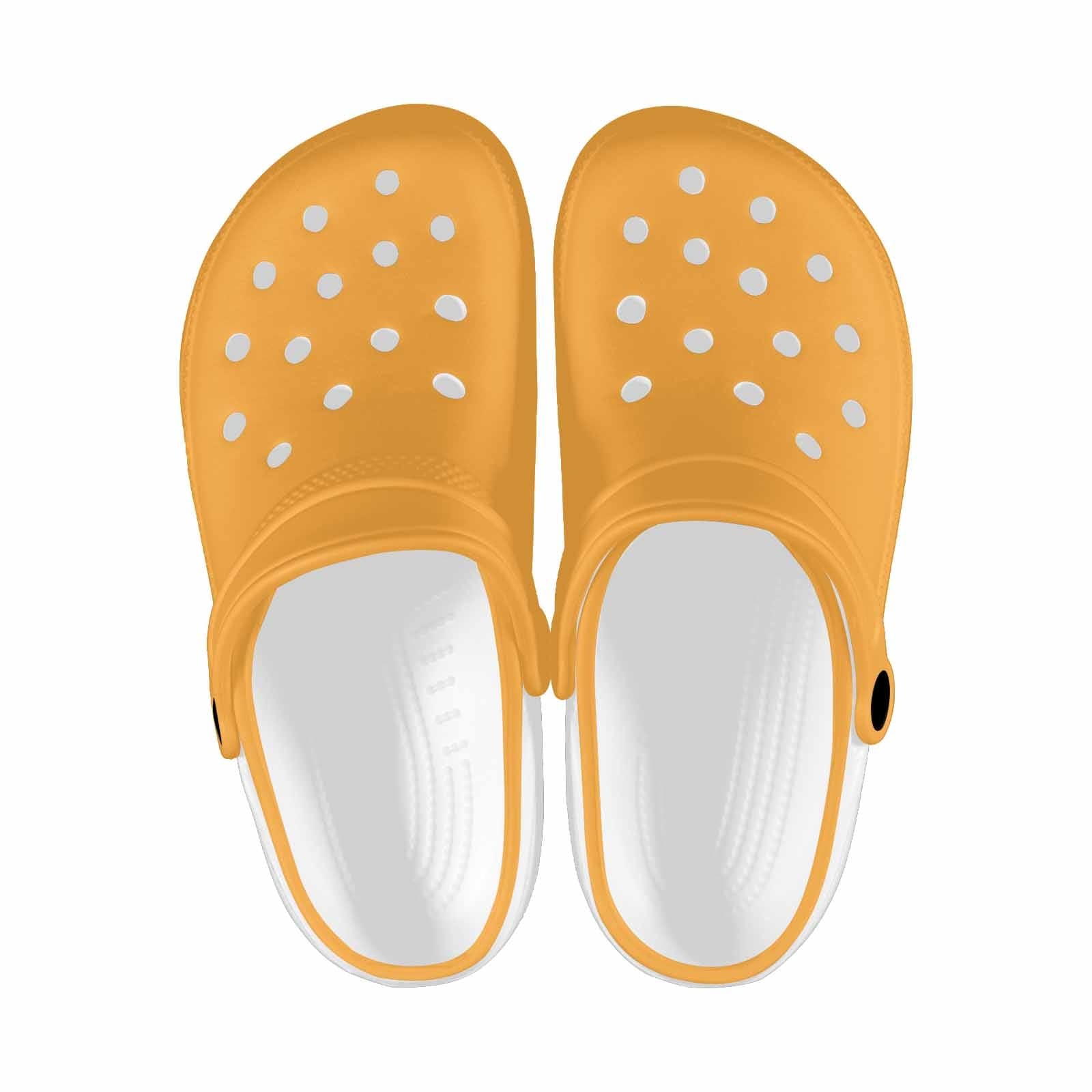 Yellow Orange Adult Clogs-0