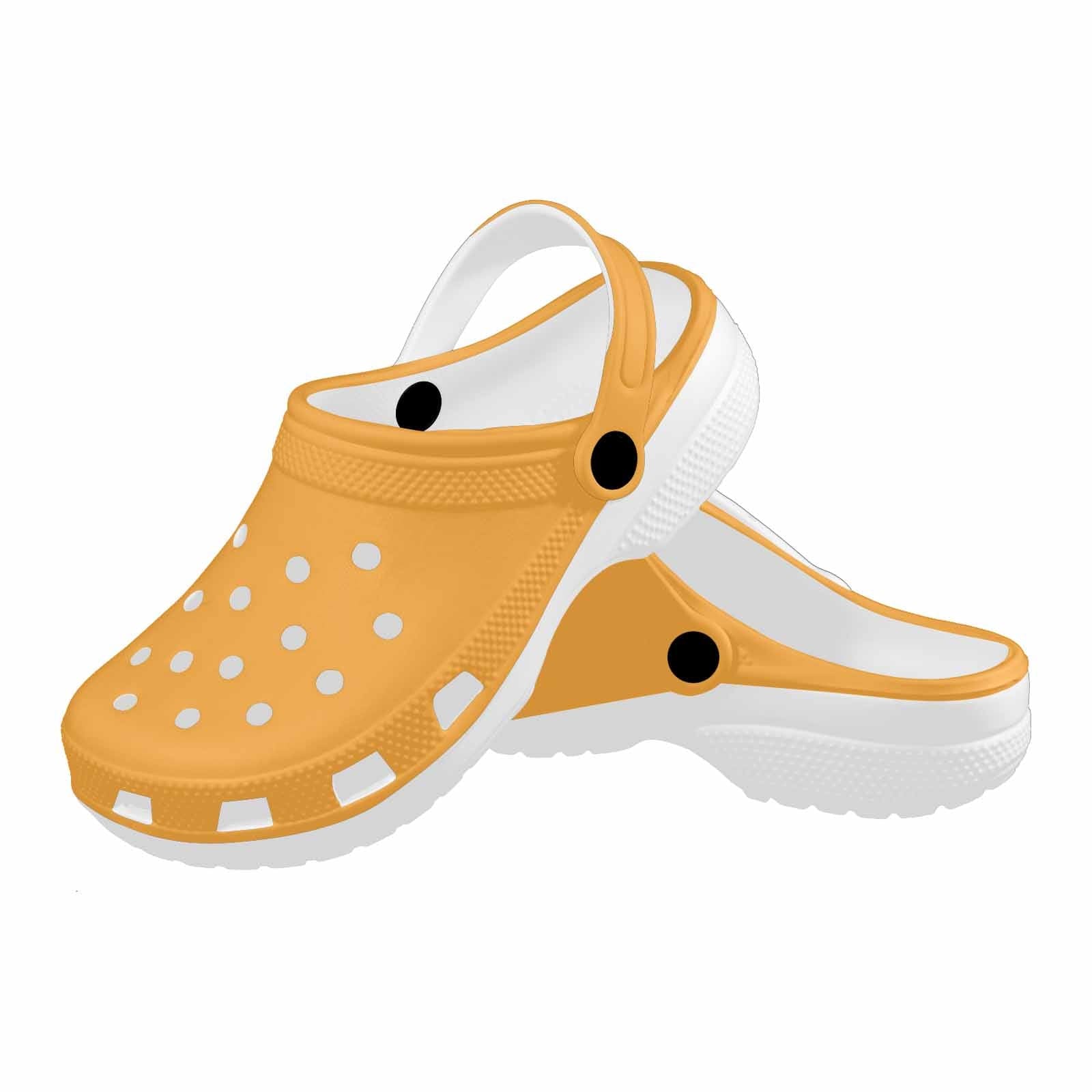 Yellow Orange Adult Clogs-1