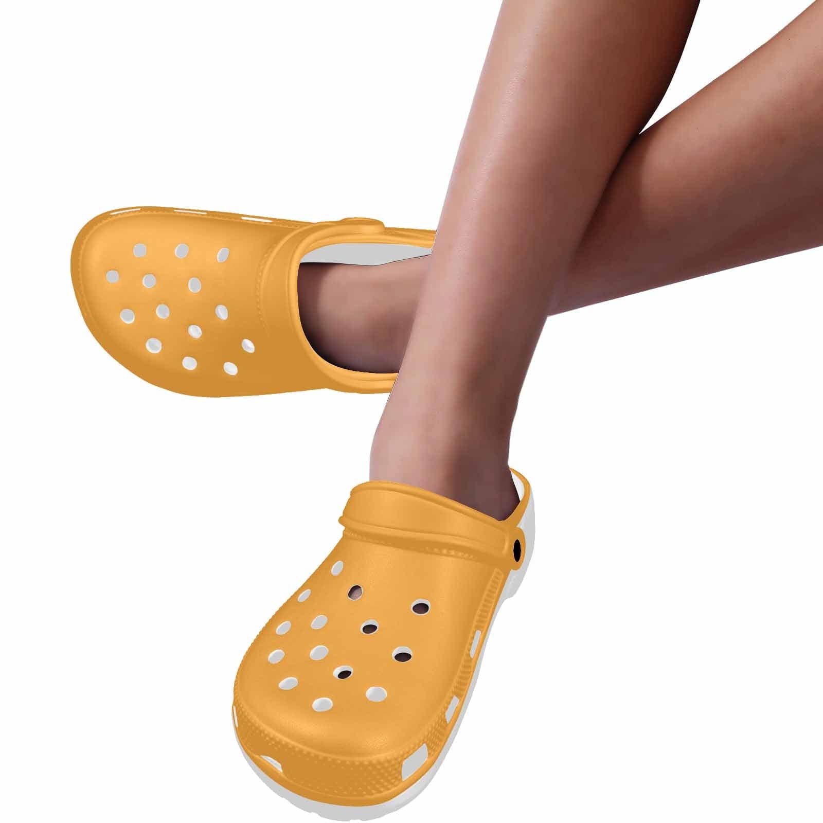 Yellow Orange Adult Clogs-2