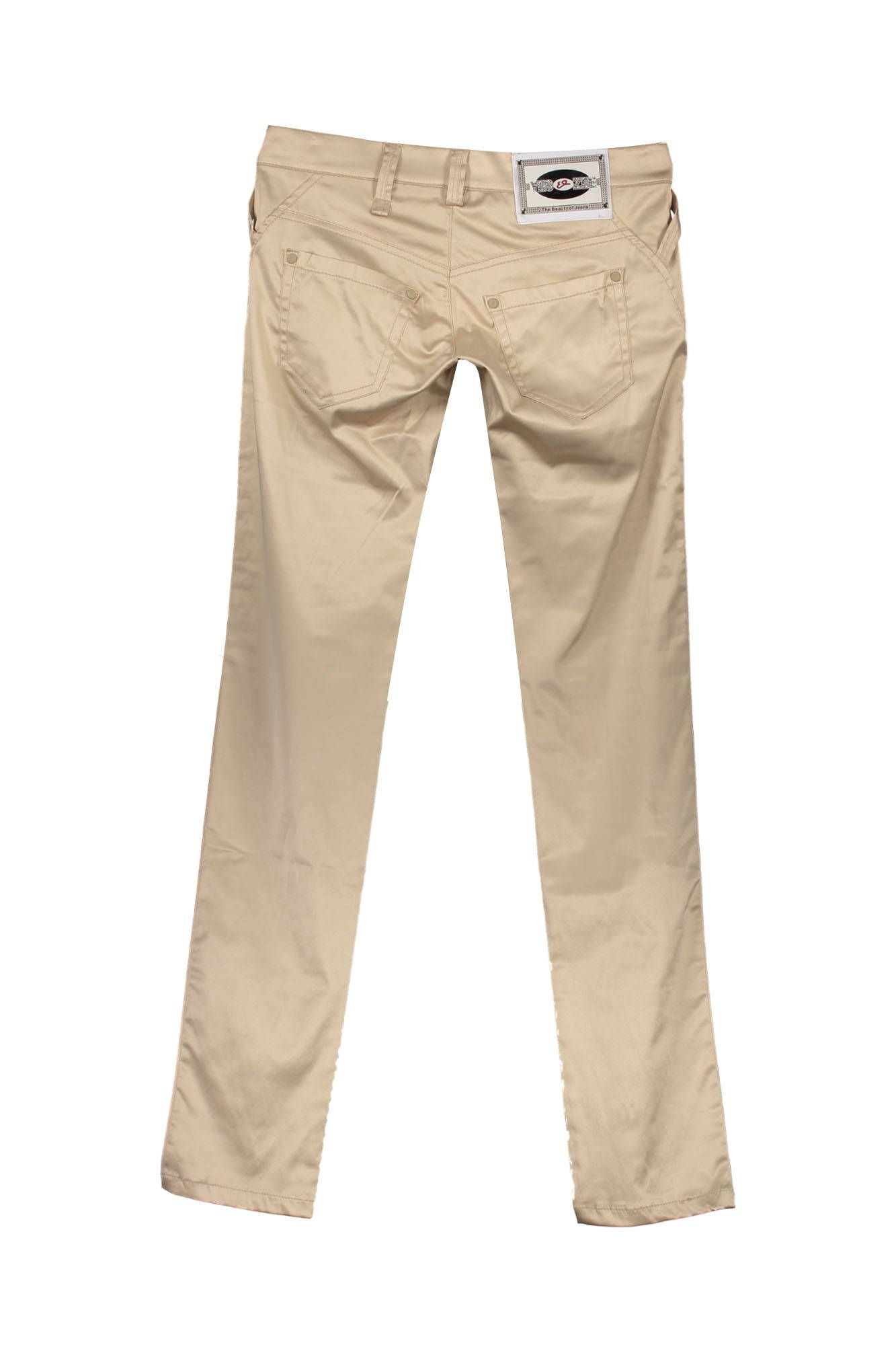 YES ZEE BEIGE WOMAN TROUSERS-1