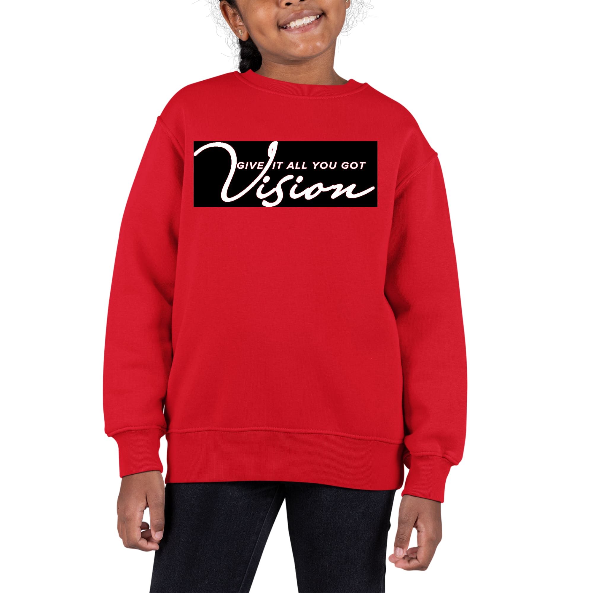 Youth Graphic Sweatshirt Vision - Give it All you Got-1