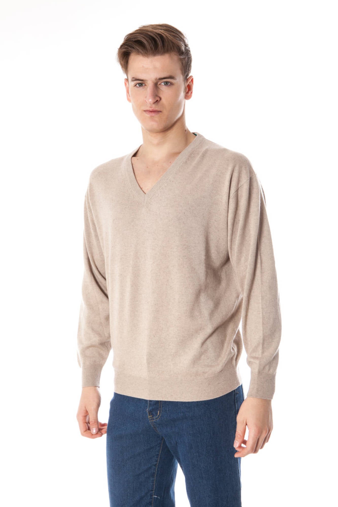 YUKO BEIGE MEN'S SWEATER-2