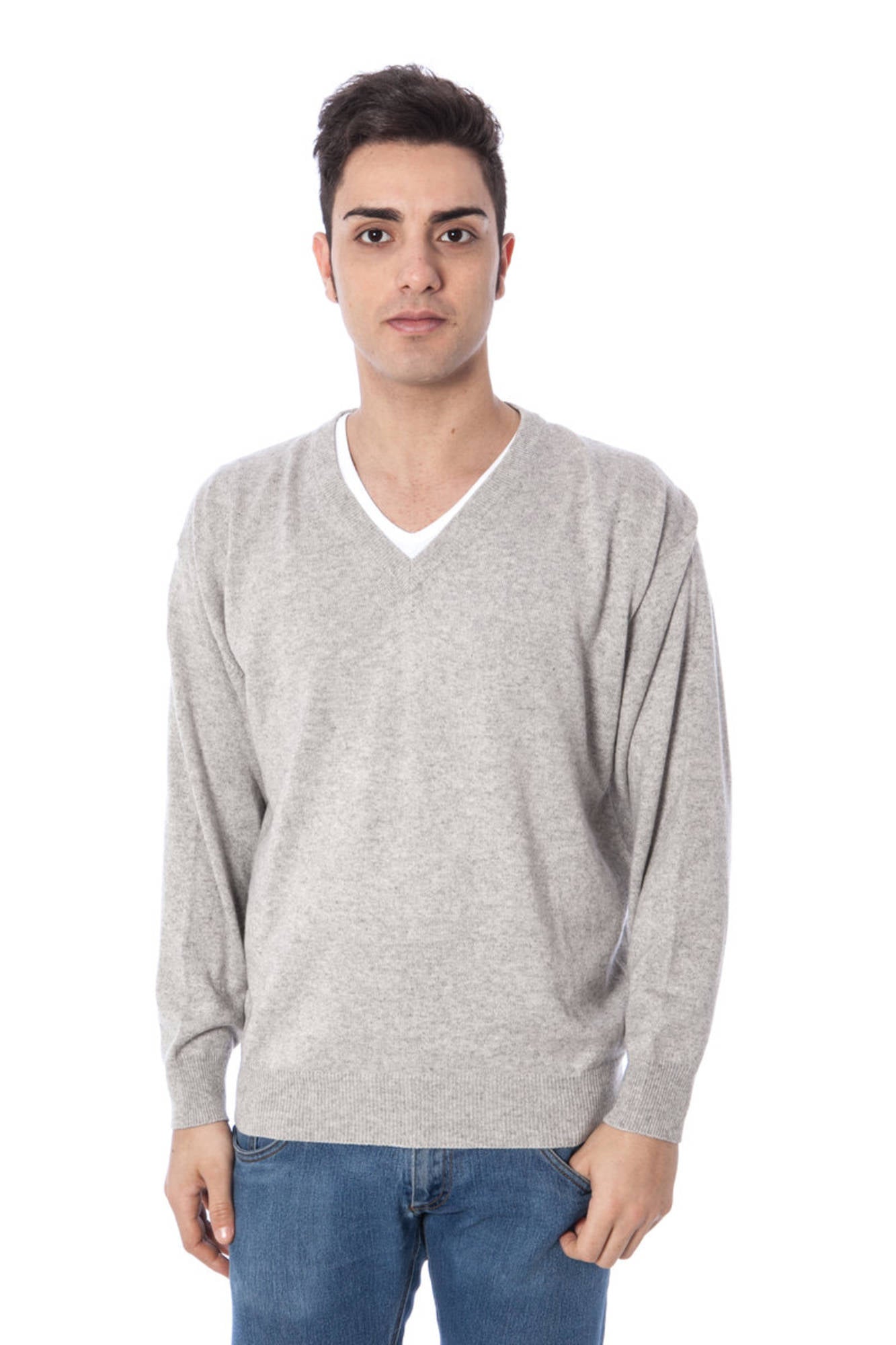 YUKO MEN'S GRAY SWEATER-0