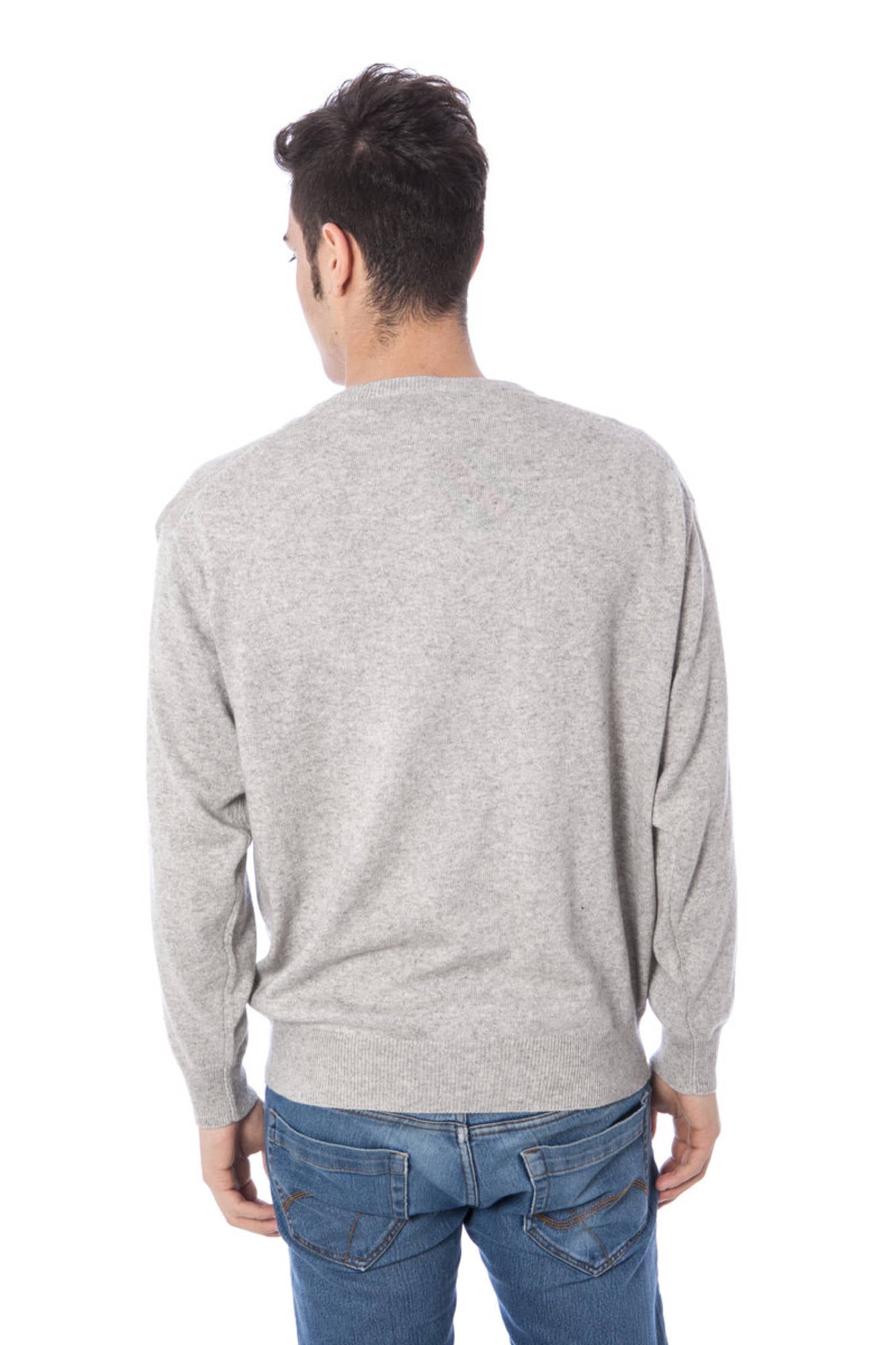 YUKO MEN'S GRAY SWEATER-2