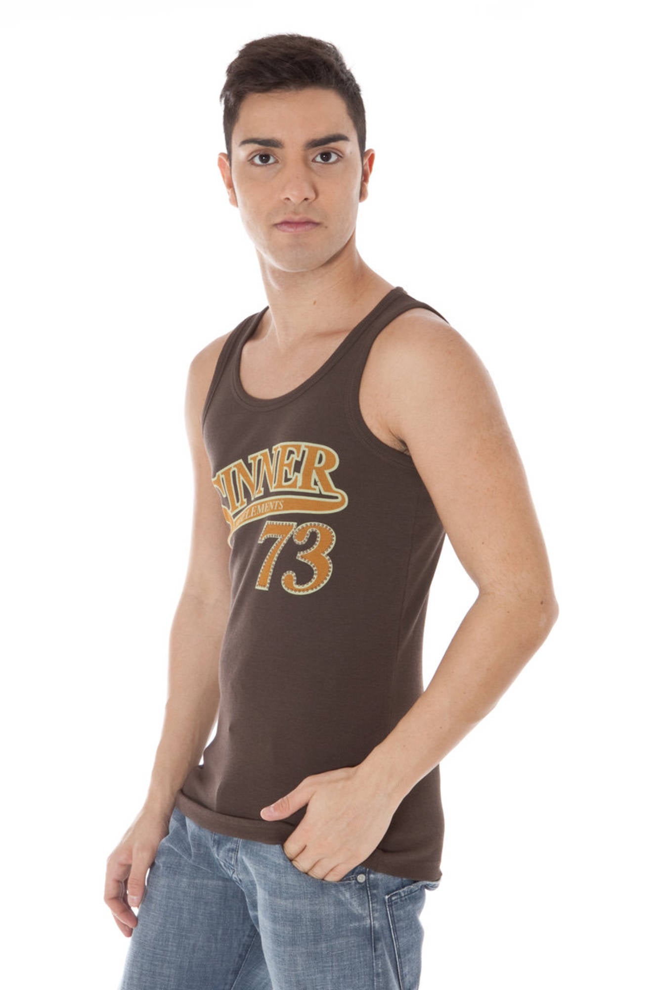 ZUELEMENTS BROWN MEN'S TANK-2