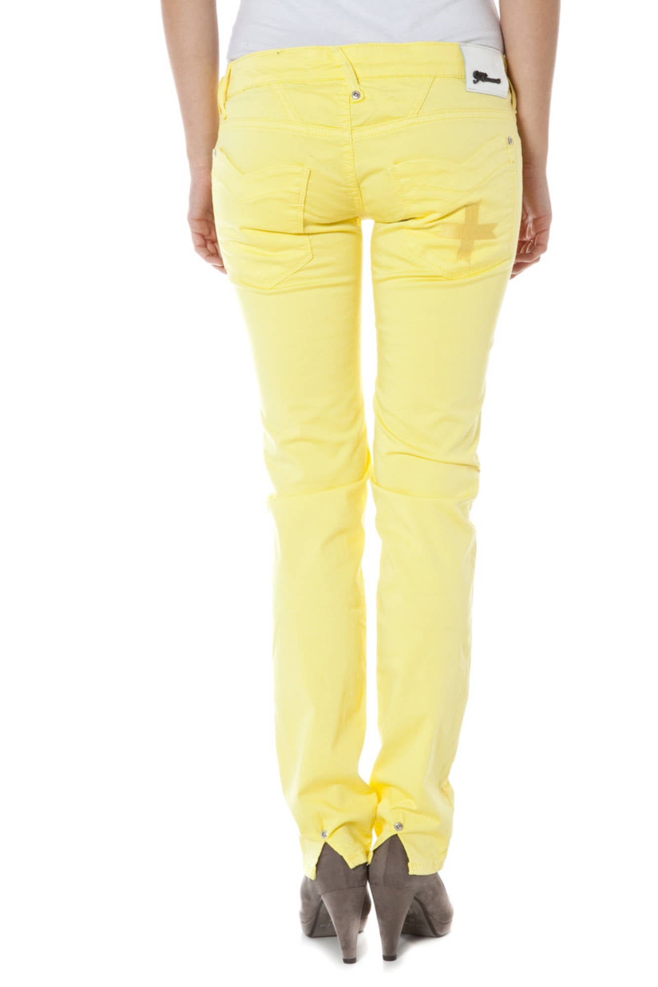 ZUELEMENTS YELLOW WOMAN TROUSERS-1