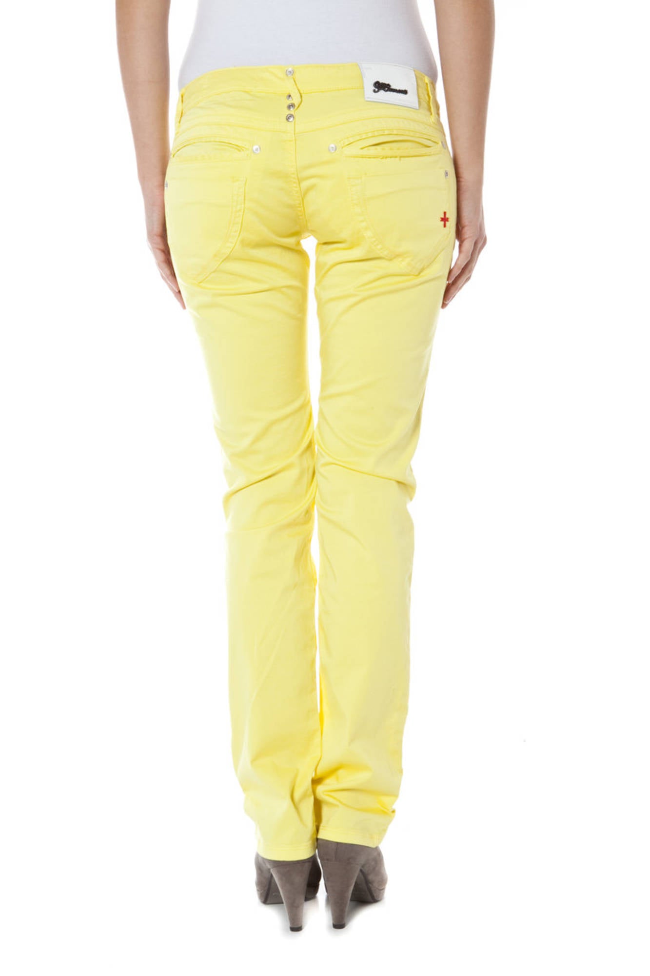 ZUELEMENTS YELLOW WOMAN TROUSERS-1