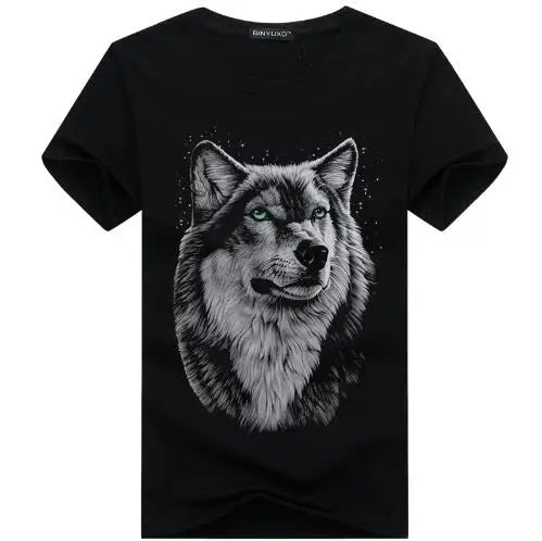 3D Wolf Head T-shirt - Street Rider Apparel