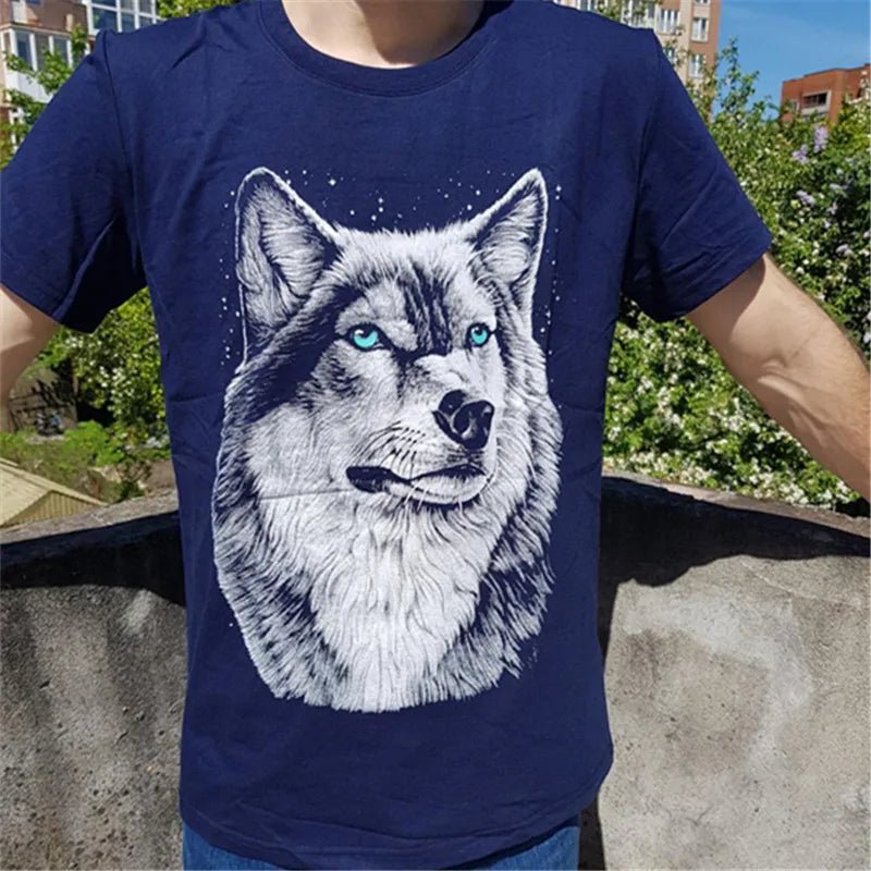 3D Wolf Head T-shirt - Street Rider Apparel