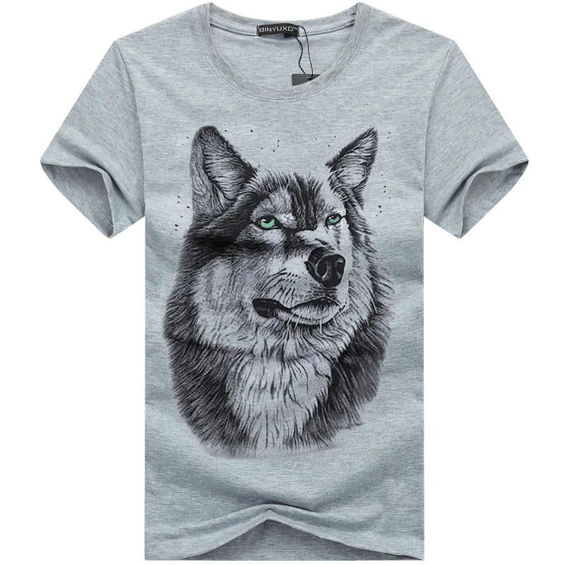 3D Wolf Head T-shirt - Street Rider Apparel