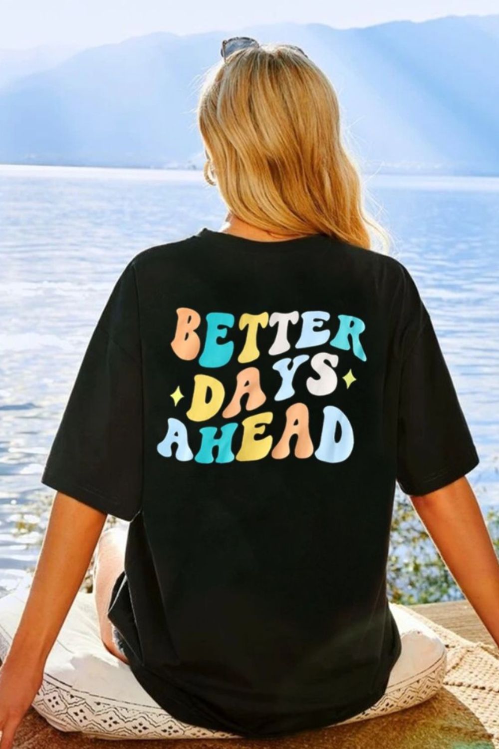 BETTER DAYS AHEAD Round Neck T-Shirt - Street Rider Apparel