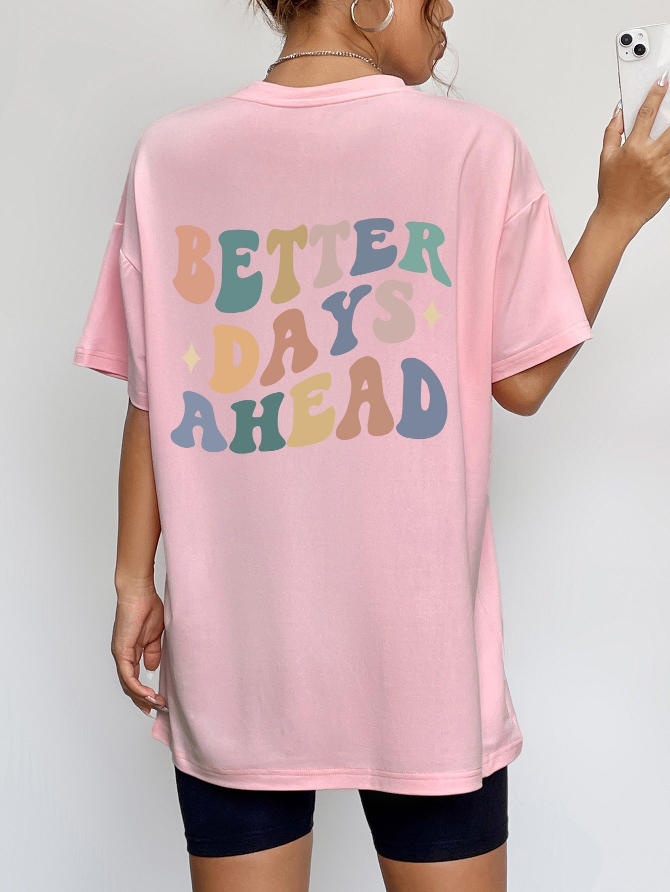 BETTER DAYS AHEAD Round Neck T-Shirt - Street Rider Apparel