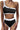 Black One Shoulder Patchwork High-waisted Bikini Set - Street Rider Apparel