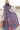 Blue Boho Floral Print V Neck Wrap Split Maxi Dress - Street Rider Apparel