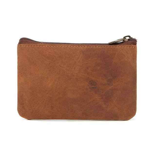 Classic Genuine Leather Wallet with Coin Zipper - Street Rider Apparel