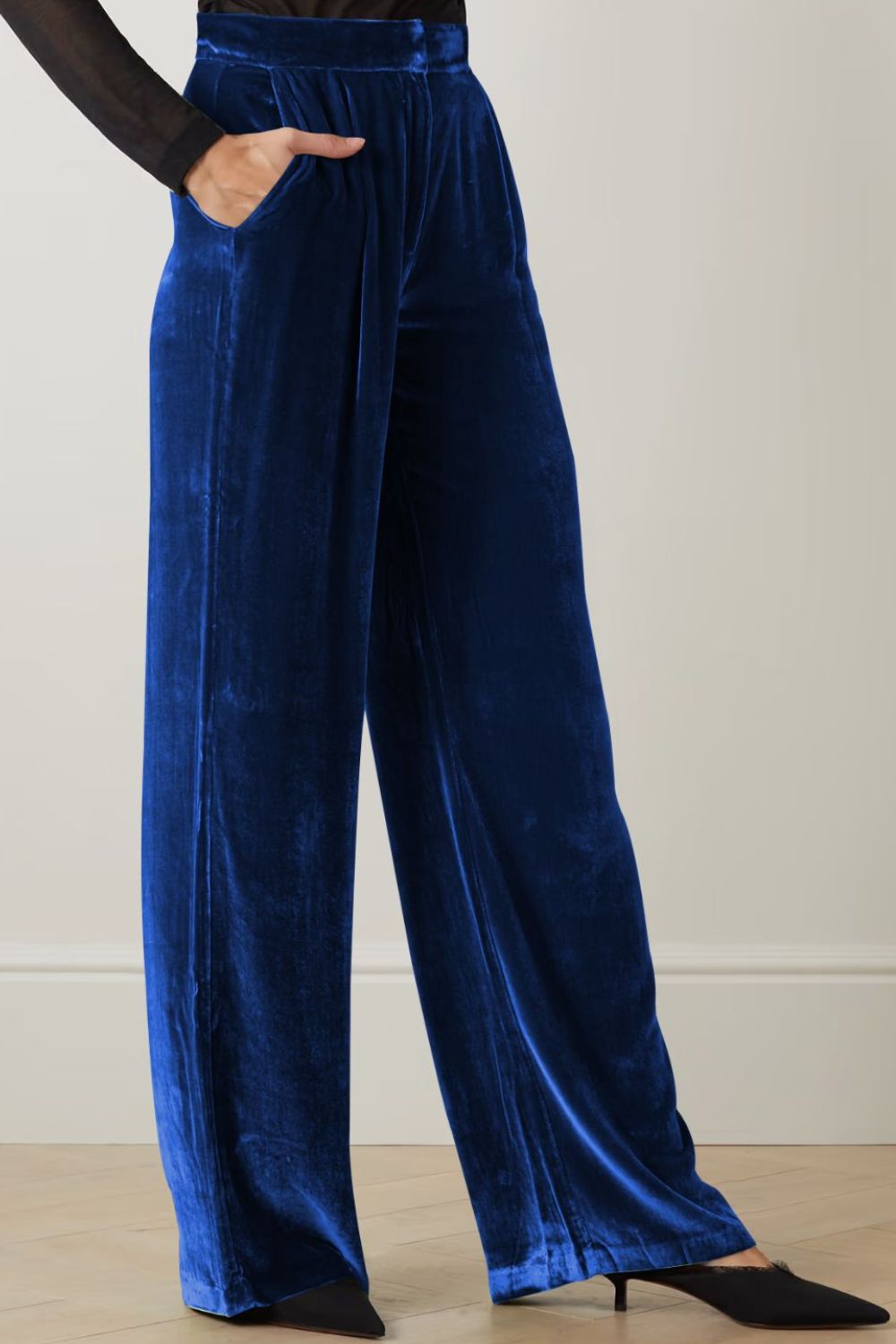 Double Take Loose Fit High Waist Long Pants with Pockets - Street Rider Apparel