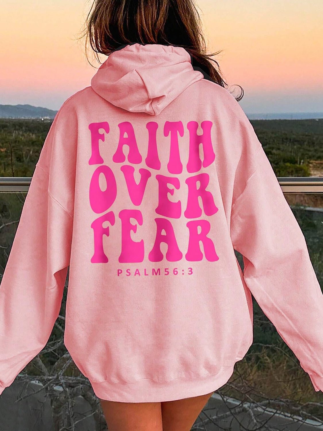 FAITH OVER FEAR Dropped Shoulder Hoodie - Street Rider Apparel