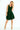 Flared dress - heart-shaped neckline - dark green - Street Rider Apparel