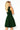 Flared dress - heart-shaped neckline - dark green - Street Rider Apparel