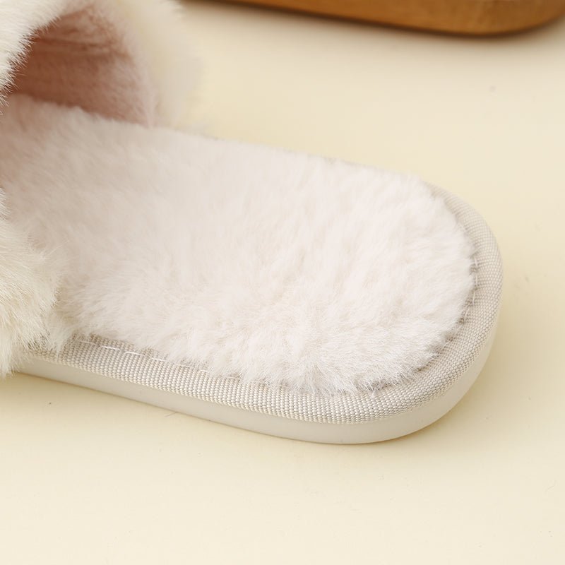 Fur Open Toe Slippers - Street Rider Apparel