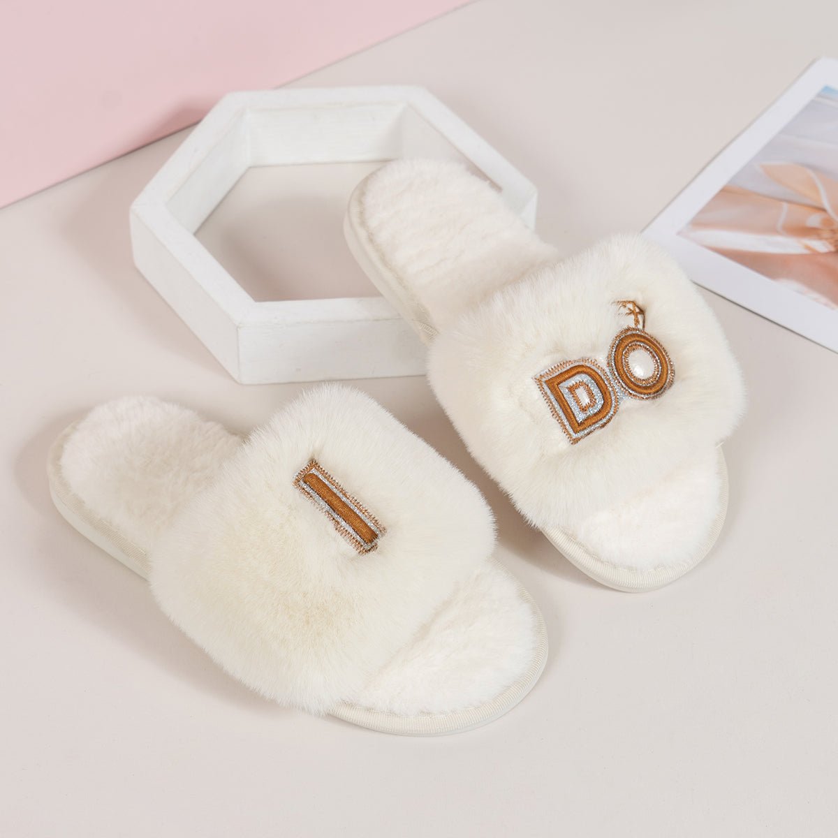 Fur Open Toe Slippers - Street Rider Apparel