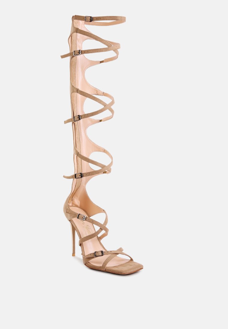 gossip dramatic strappy stiletto heels - Street Rider Apparel