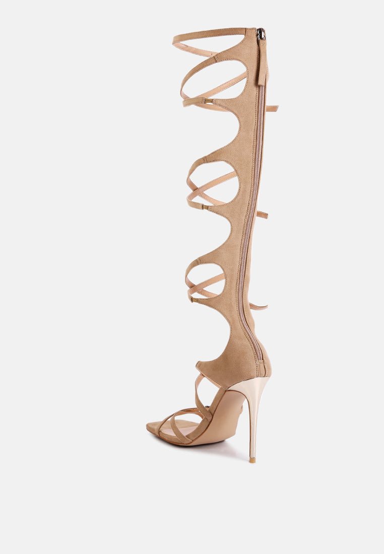 gossip dramatic strappy stiletto heels - Street Rider Apparel