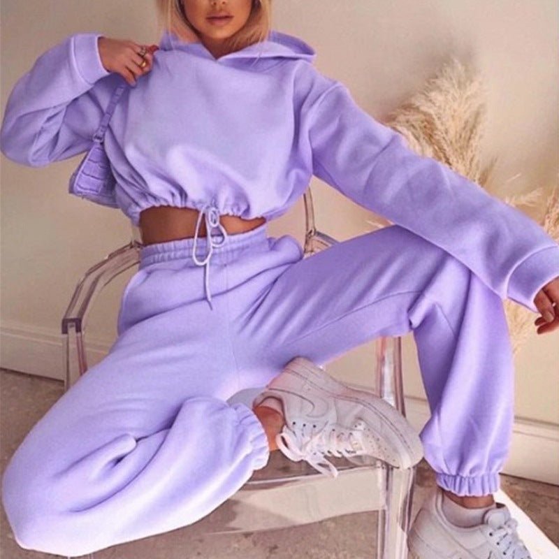 Jogging Suits for Women 2 Piece Sweatsuits Tracksuits Sexy Long Sleeve Hoodiecasual Fitness Sportswear - Street Rider Apparel