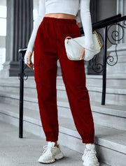 New Cargo Pants Fashion Casual Multi-pocket Elastic Waist Pencil Pants For Women - Street Rider Apparel