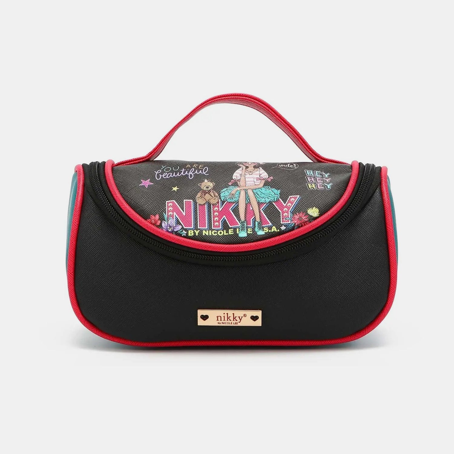 Nicole Lee USA Nikky Contrast Makeup Bag - Street Rider Apparel