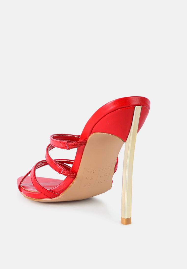 nightclub ready strappy stiletto heel sandals - Street Rider Apparel