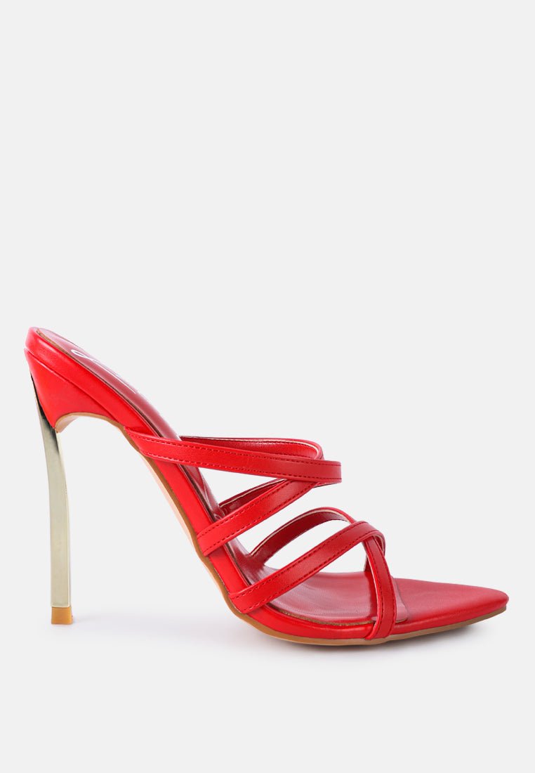 nightclub ready strappy stiletto heel sandals - Street Rider Apparel