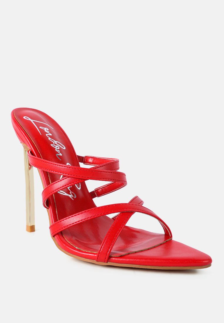 nightclub ready strappy stiletto heel sandals - Street Rider Apparel