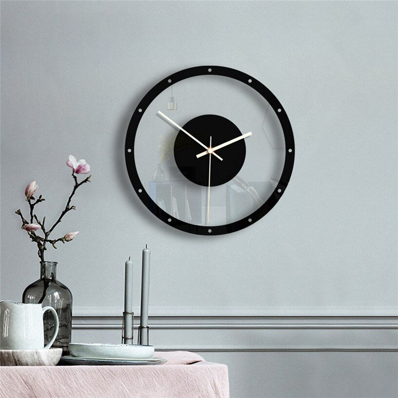 Nordic designer art minimalist living room wall clock - Street Rider Apparel