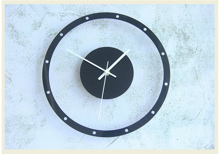 Nordic designer art minimalist living room wall clock - Street Rider Apparel