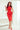 Numoco 192-11 Elegant midi dress with frill - red - Street Rider Apparel