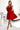 Numoco 210-16 NICOLLE - dress with lace neckline and longer back - red - Street Rider Apparel