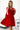 Numoco 210-16 NICOLLE - dress with lace neckline and longer back - red - Street Rider Apparel