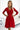 Numoco 210-16 NICOLLE - dress with lace neckline and longer back - red - Street Rider Apparel